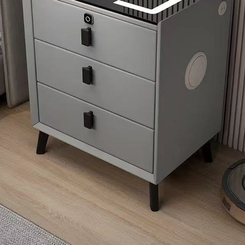 C11 smart bedside table three-drawer cabinet, legs and side speaker construction, original product detail