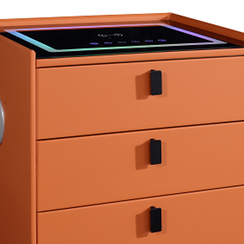 C14 smart bedside table illuminated black-glass control top, original product detail