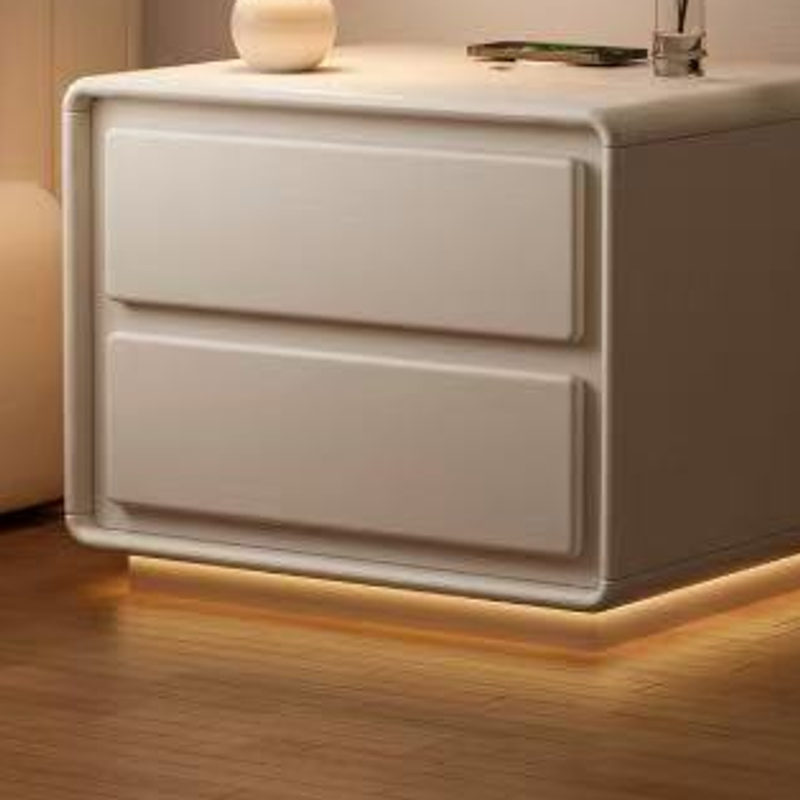 C15 bedside table rounded two-drawer cabinet and illuminated plinth, original product detail