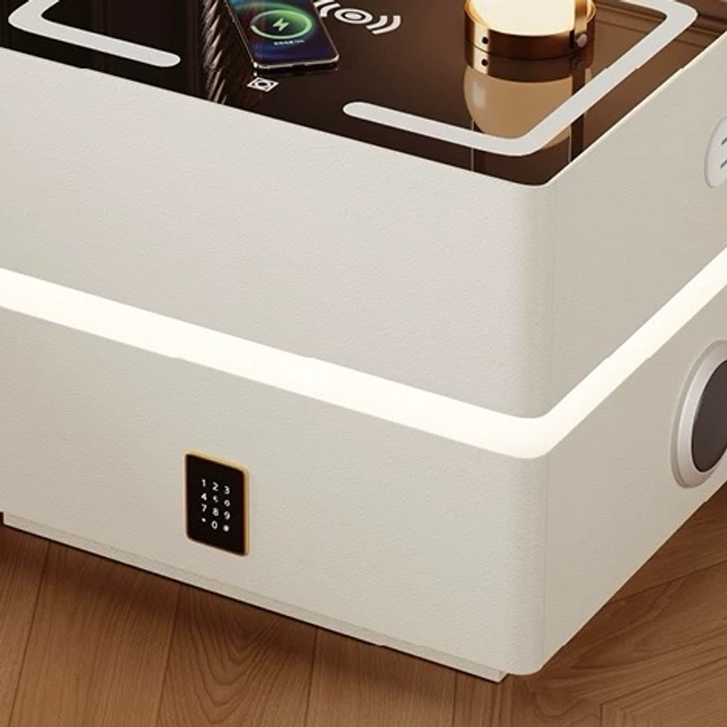 C16 smart bedside table lower cabinet with lock keypad and side speaker, original product detail