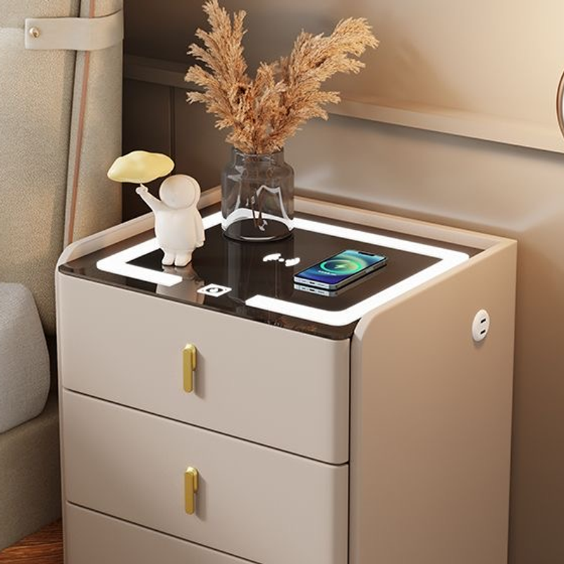 C23 smart bedside table illuminated top with wireless charging surface, original product detail