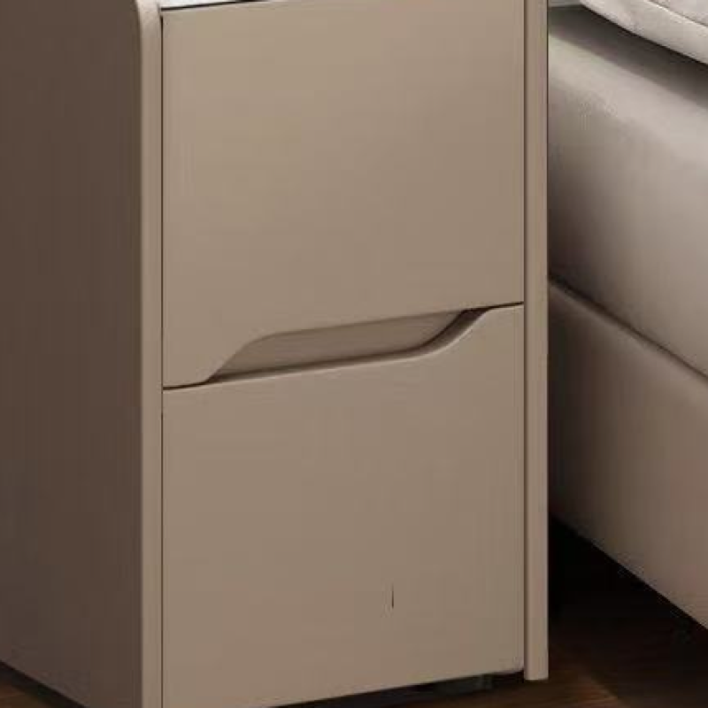 C3 smart bedside table integrated drawer pull and two-drawer front construction, original product detail