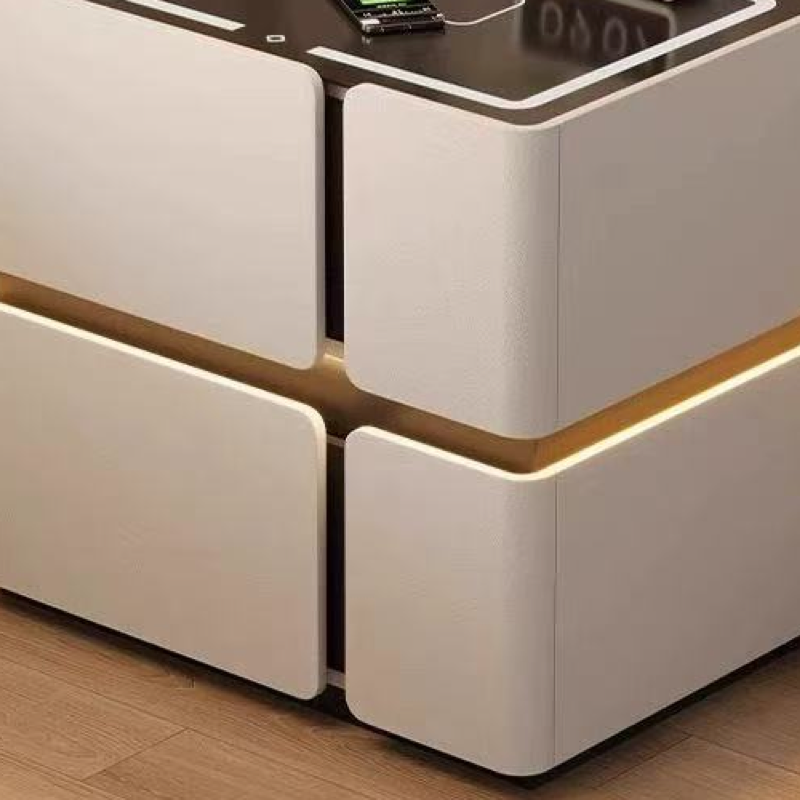 C5 smart bedside table four rounded drawer fronts and illuminated centre trim, original product detail