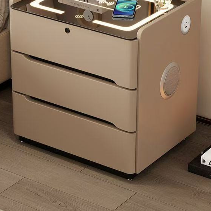 C8 smart bedside table three-drawer cabinet and side speaker construction, original product detail