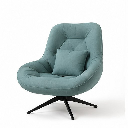 2102 Upholstered Swivel Lounge Chair - front three-quarter product view