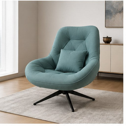 2102 Upholstered Swivel Lounge Chair in a realistic lifestyle setting