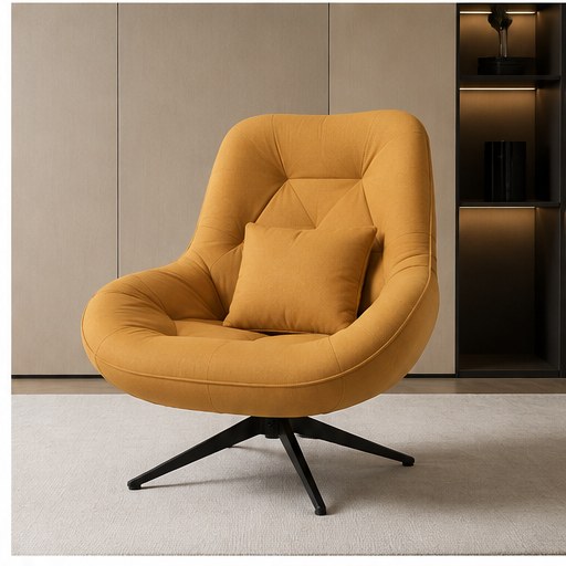 2102 Upholstered Swivel Lounge Chair - interior setting