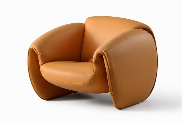 2112 Rainbow Swivel Lounge Chair - front three-quarter product view