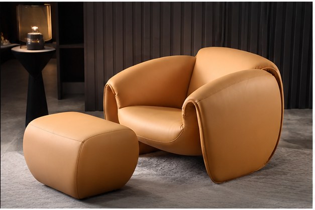 2112 Rainbow Swivel Lounge Chair in a realistic lifestyle setting