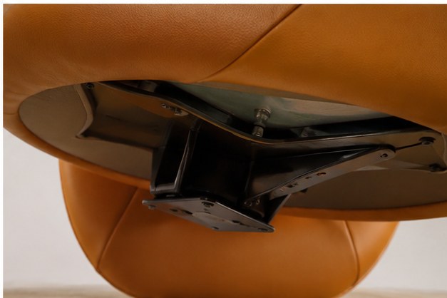 2112 Rainbow Swivel Lounge Chair - construction detail