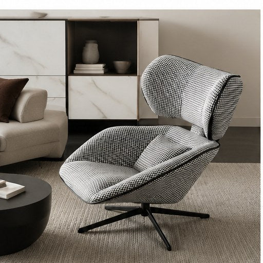 2121 Upholstered Swivel Lounge Chair in a realistic lifestyle setting