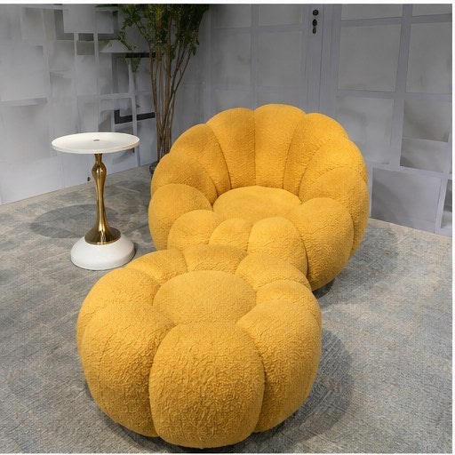 2123 Pumpkin Lounge Chair in a realistic lifestyle setting