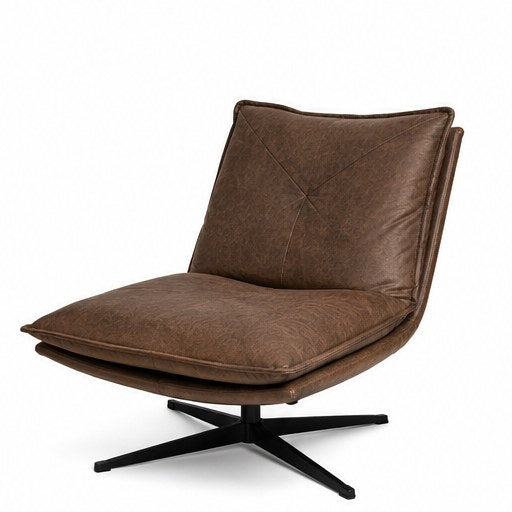 2139 Upholstered Swivel Lounge Chair - front three-quarter product view