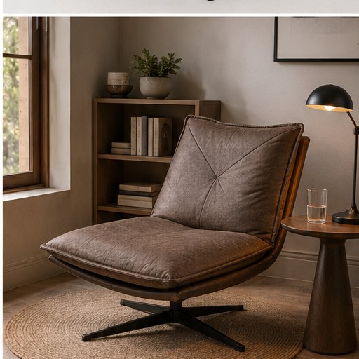 2139 Upholstered Swivel Lounge Chair - interior setting