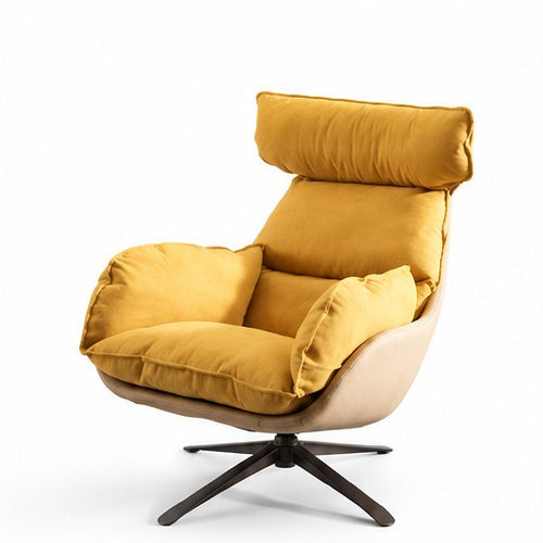 2142 Upholstered Swivel Lounge Chair - front three-quarter product view