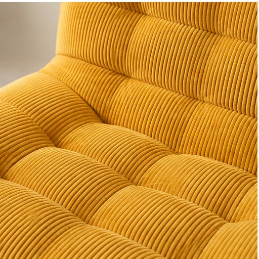 2146 Corduroy Foam Lounge Chair - upholstery detail