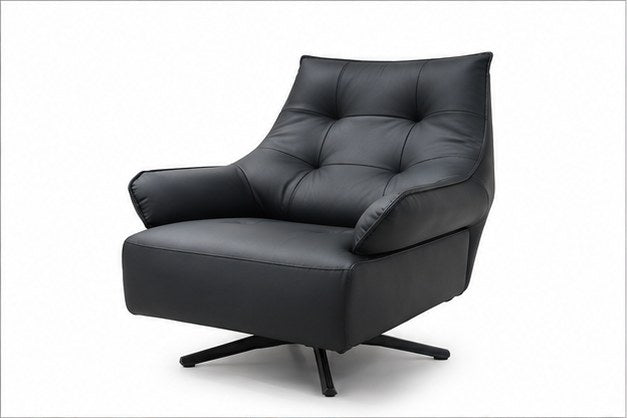 6112 Upholstered Lounge Chair - front three-quarter product view