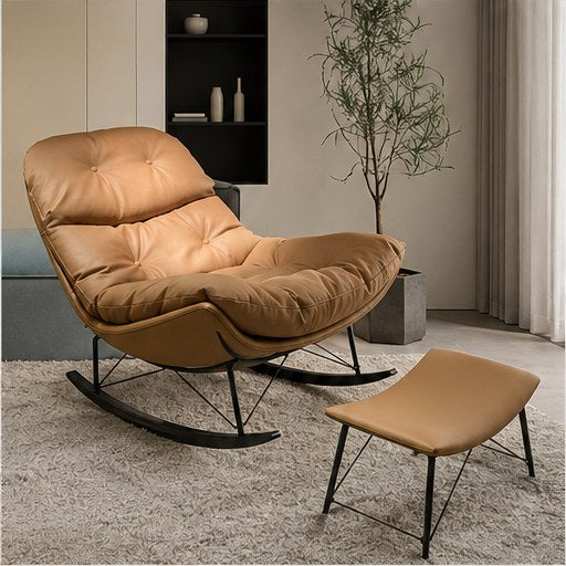 808 Upholstered Rocking Lounge Chair in a realistic lifestyle setting