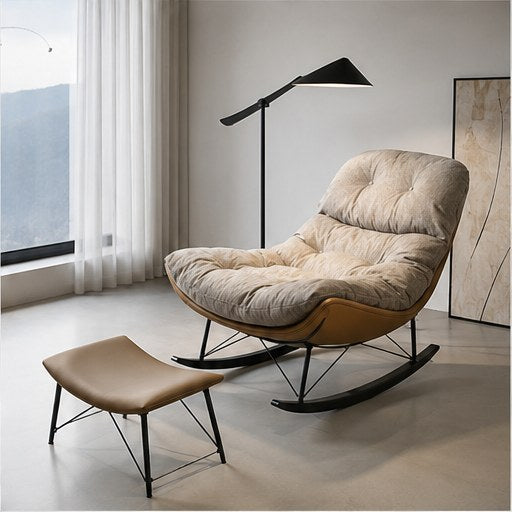 808 Upholstered Rocking Lounge Chair - interior setting