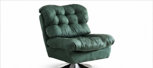 9016 Upholstered Swivel Lounge Chair - front three-quarter product view