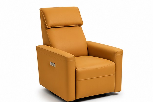 A007 Upholstered Recliner Chair - front three-quarter product view