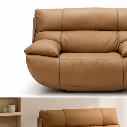 A012 Upholstered Recliner Chair - front three-quarter product view