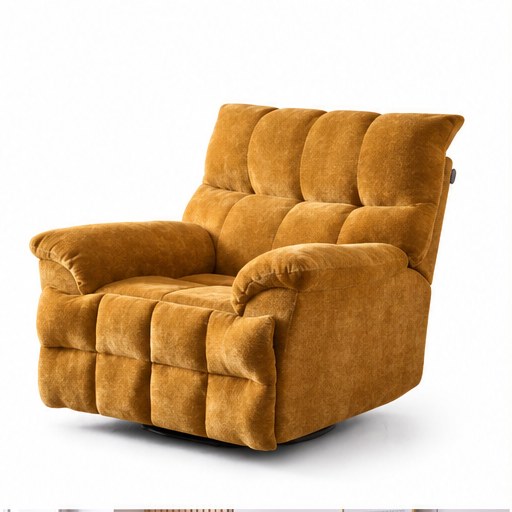 A021 Upholstered Recliner Chair - front three-quarter product view