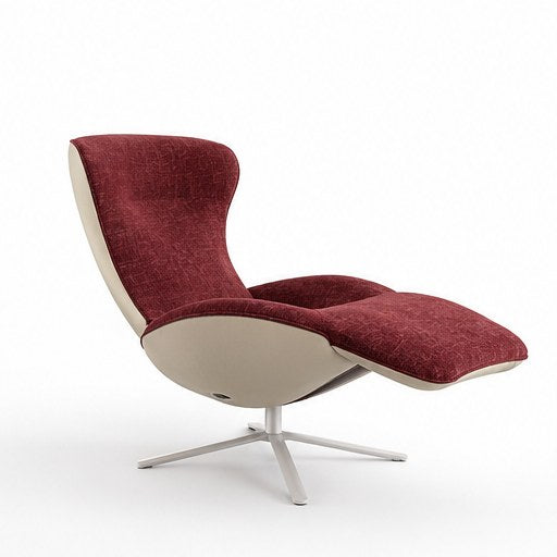 A023 Upholstered Recliner Chair - front three-quarter product view