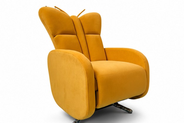 A025 Upholstered Recliner Chair - front three-quarter product view