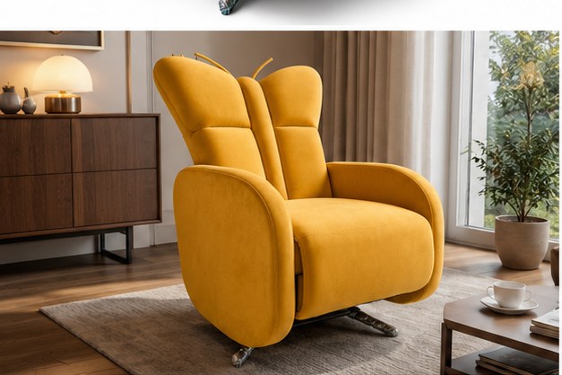 A025 Upholstered Recliner Chair - project setting