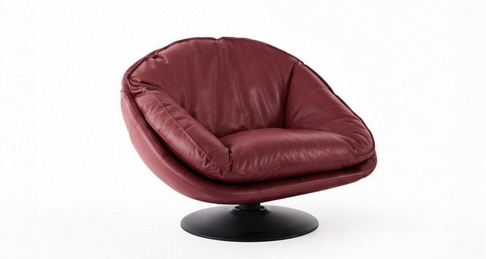C03 Upholstered Swivel Lounge Chair - front three-quarter product view