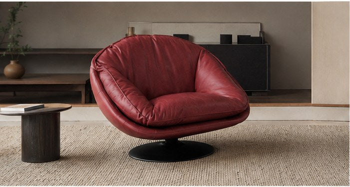 C03 Upholstered Swivel Lounge Chair in a realistic lifestyle setting