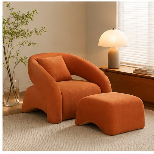C05 Upholstered Lounge Chair - interior setting