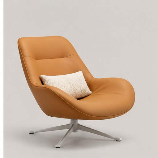 C09 Upholstered Swivel Lounge Chair - alternate product view