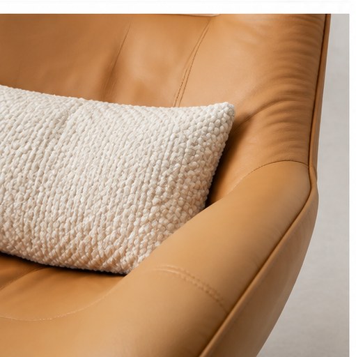 C09 Upholstered Swivel Lounge Chair - upholstery detail
