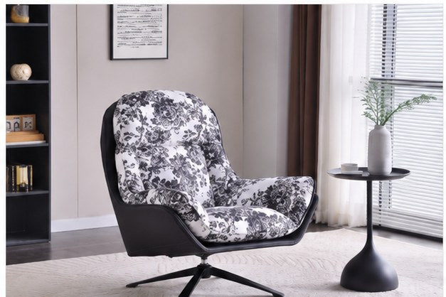 C10 Upholstered Swivel Lounge Chair in a realistic lifestyle setting