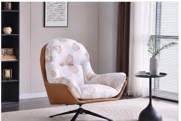 C10 Upholstered Swivel Lounge Chair - interior setting