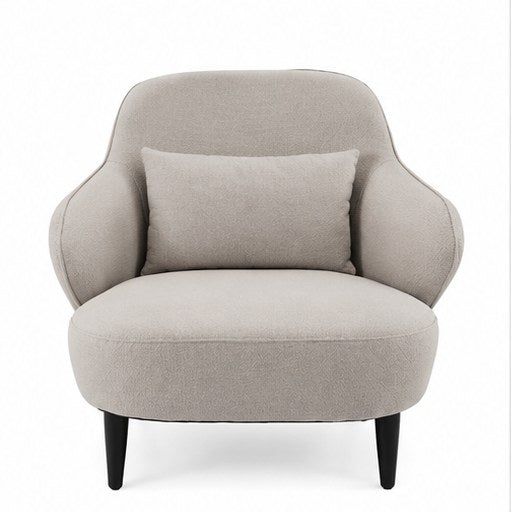 C13 Upholstered Swivel Lounge Chair - front three-quarter product view