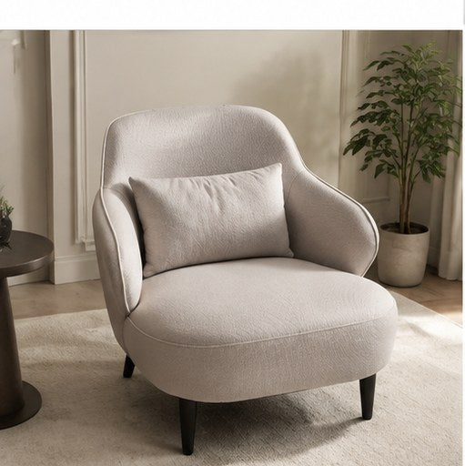 C13 Upholstered Swivel Lounge Chair in a realistic lifestyle setting