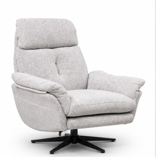 C15 Upholstered Swivel Lounge Chair - front three-quarter product view