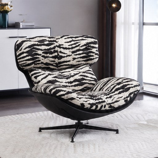 C16 Upholstered Swivel Lounge Chair in a realistic lifestyle setting