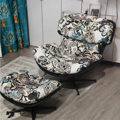 C16 Upholstered Swivel Lounge Chair - interior setting