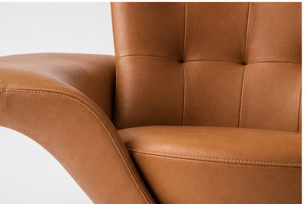 C18 Upholstered Swivel Lounge Chair - upholstery detail