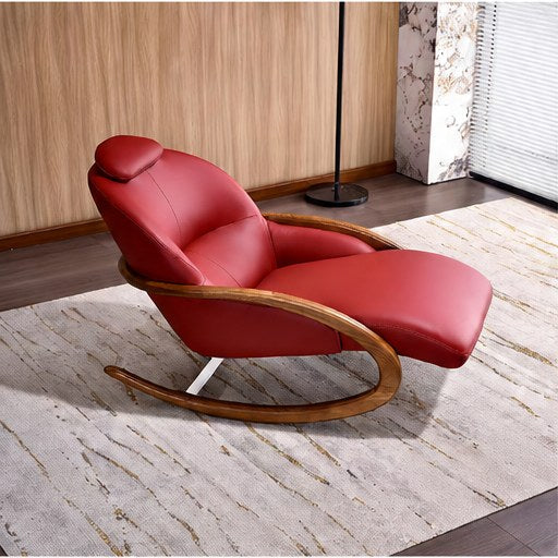 C25 Upholstered Rocking Lounge Chair in a realistic lifestyle setting