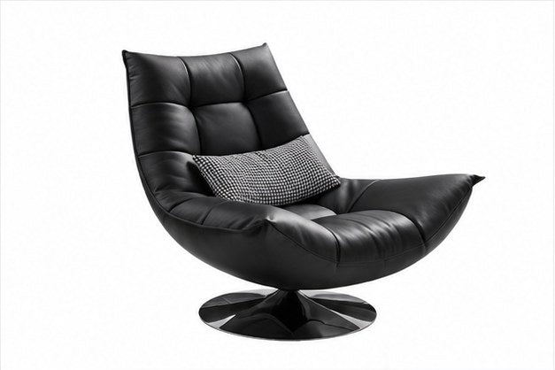 H18 Upholstered Lounge Chair - front three-quarter product view