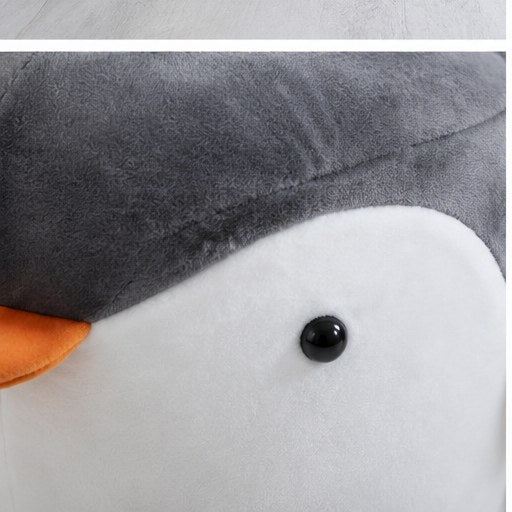 Penguin-Shaped Kids Stool - upholstery detail