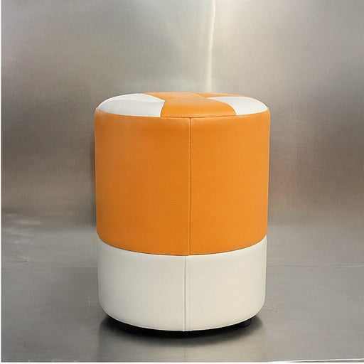 Two-Tone Upholstered Stool - alternate product view