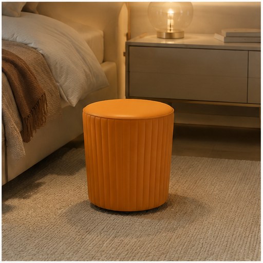 Upholstered Vanity Stool - interior setting