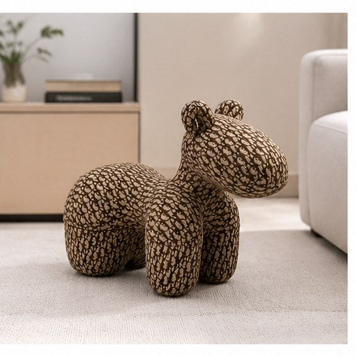 Pony-Shaped Accent Chair in a realistic lifestyle setting