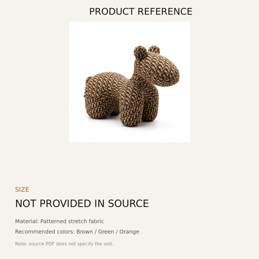 Pony-Shaped Accent Chair - source dimensions and specification reference